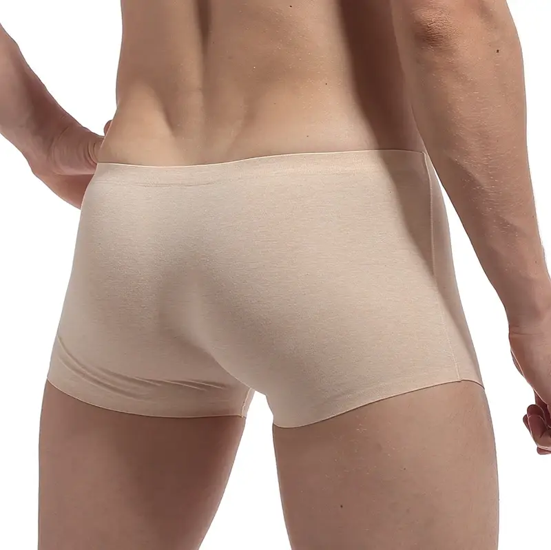 Men's Underwear Boxers Men Elasticity Breathable Trunk Boxer Comfortable Seamless Man Solid Underpants Shorts Panties — image 5
