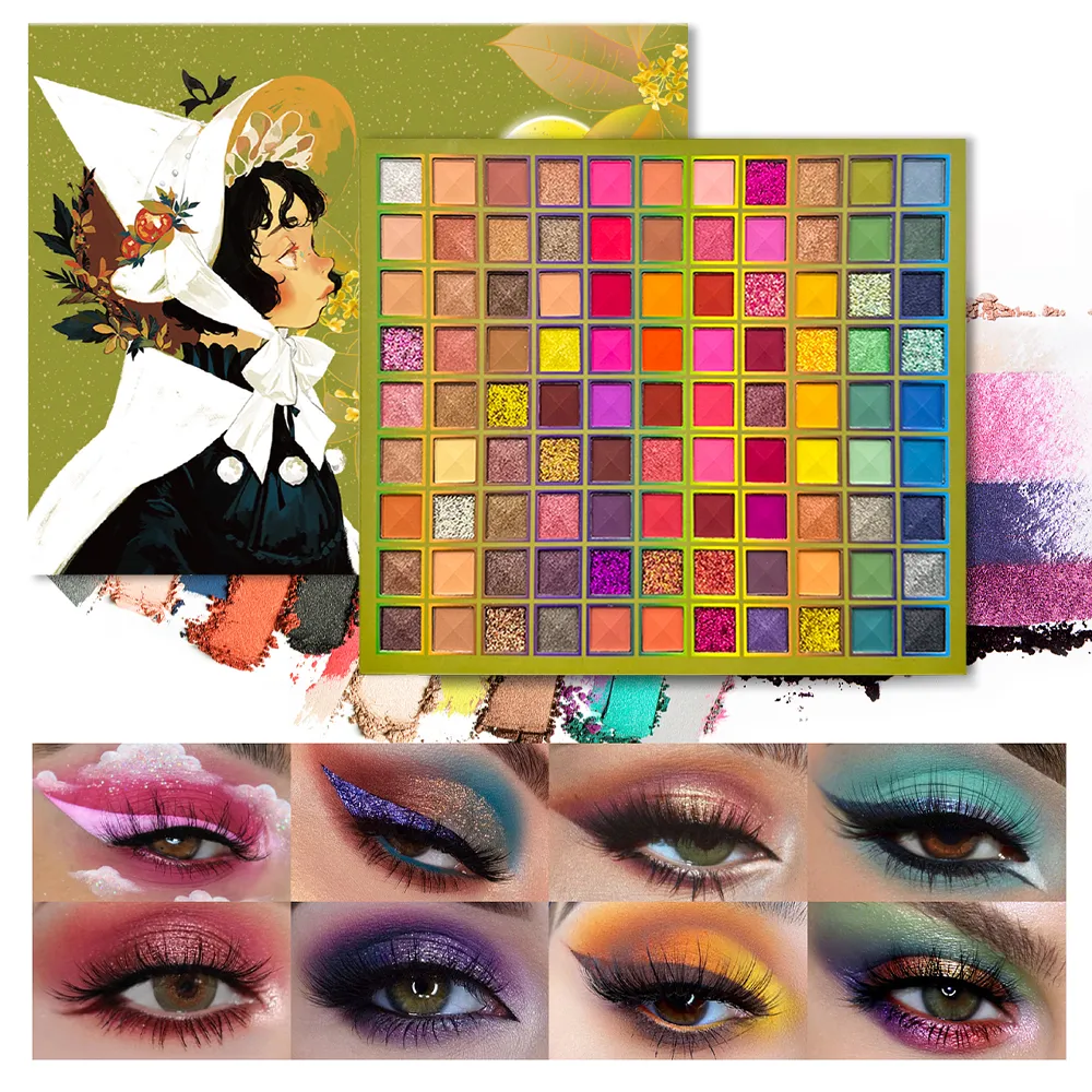 99 Color Rainbow Eye Makeup Plate Professional Matte Flash Plate Durable Eye Shadow Plate Suitable for Gifts to Women Cosmetics — image 2
