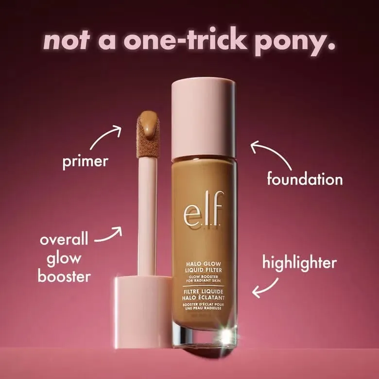 ELF Halo Glow Liquid Filter Liquid Foundation Complexion Looks Healthy and More Radiant Nature Suitable for Various Skin Types — image 5