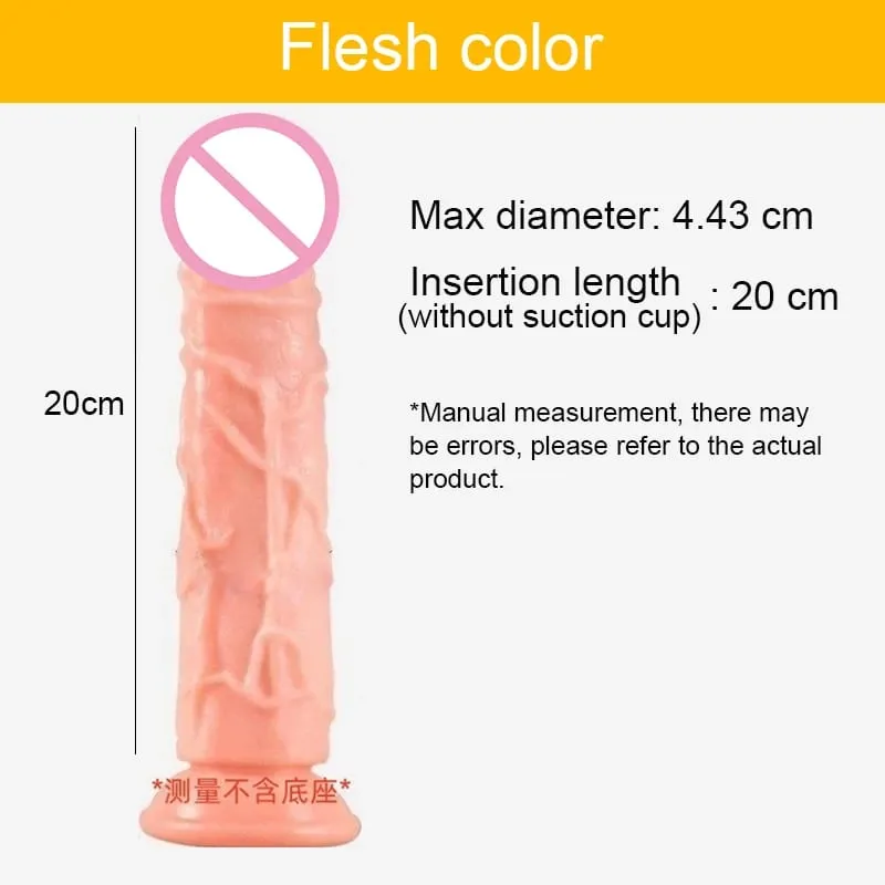 Realistic Transparent Dildo/Flesh Color Dildo Suction Cup Jelly Penis 7 Size Female Masturbator Soft Big Dick Lesbian Sex Toys — image 9