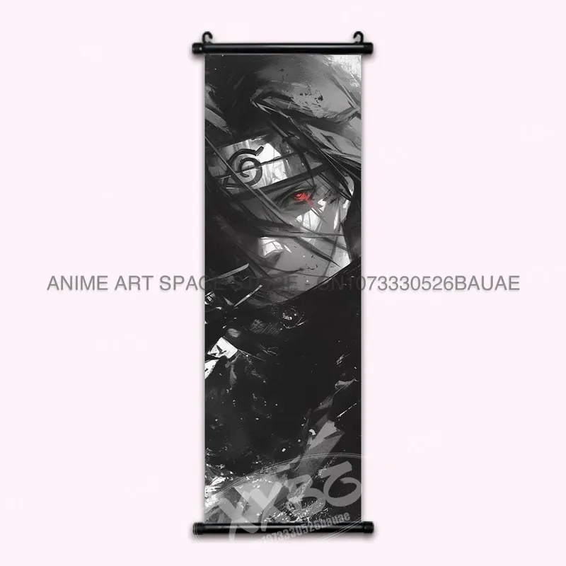 Anime Naruto Hanging Painting Hatake Kakashi Wall Art Scrolls Picture Uchiha Sasuke Home Decor Canvas Poster Haruno Sakura Mural — image 19