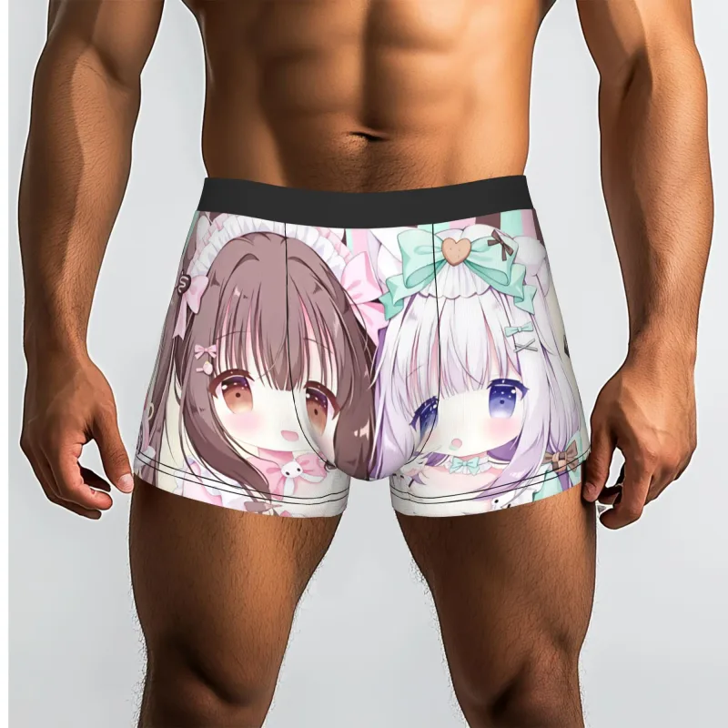 อะนิเมะ N-Nekopara Chocola วานิลลาชุดชั้นในชายพิมพ์เกมกางเกงบ็อกเซอร์กางเกงขาสั้นกางเกงกางเกงนุ่ม — image 20