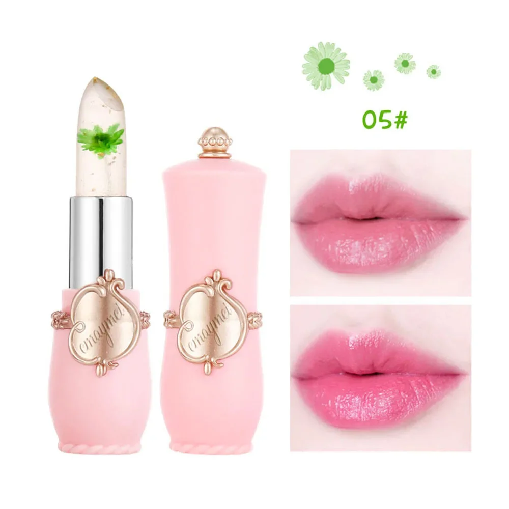 Flower Jelly Lipstick Set Temperature Change Moisturizer Flower Lip Stick Long Lasting Lip Balm Magic Color Change Lip Gloss Set — image 10