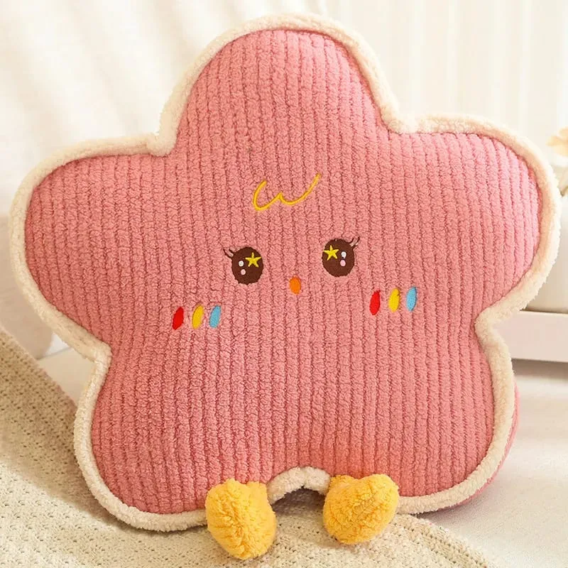 Cute Home Decoration Cartoon Plush Pillow Natural Series Plushies Pillow Cushions Moon Star Cloud Grass Soft Toy Kawii Gift — image 10