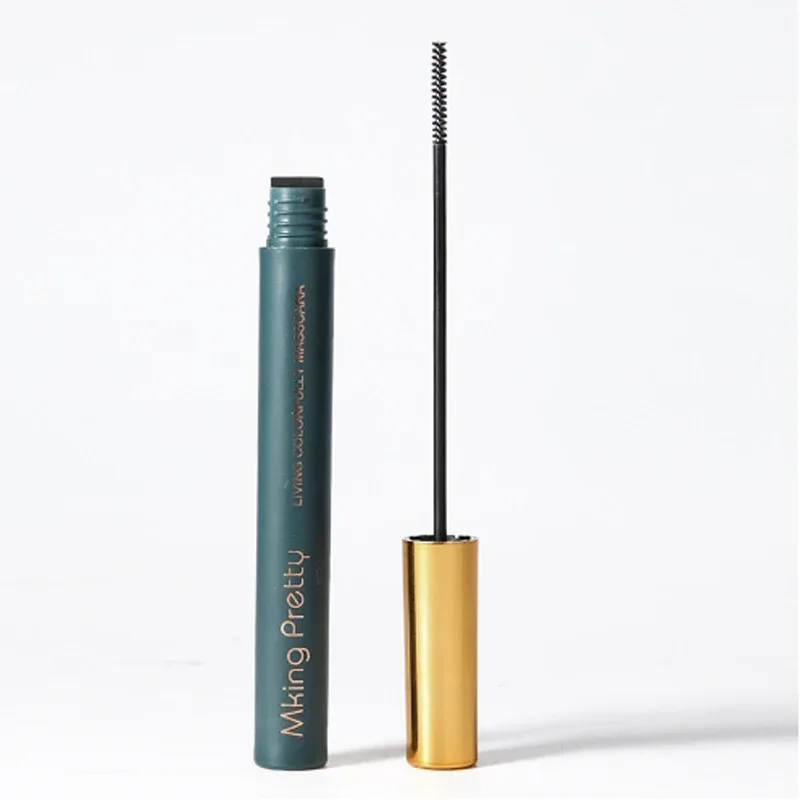 New Rimels Mascara Makeup 3D Fiber Lashes Natural Waterproof Thick Eyelash Black Mascara Curling Make up Eye Makeup Purple Blue — image 4
