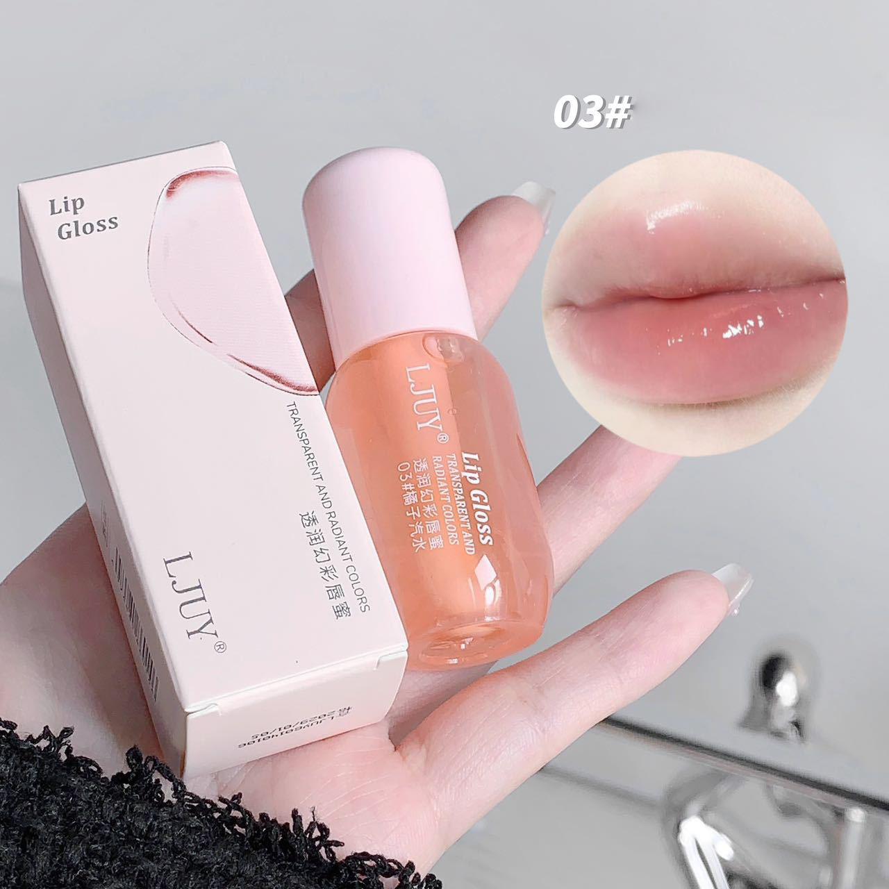Fruit Crystal Jelly Lip Oil Hydratační Transparentní Skleněný Lesk na rty Plumping Clear Lip Plumper Sérum Péče o rty Makeup Kosmetika — image 4