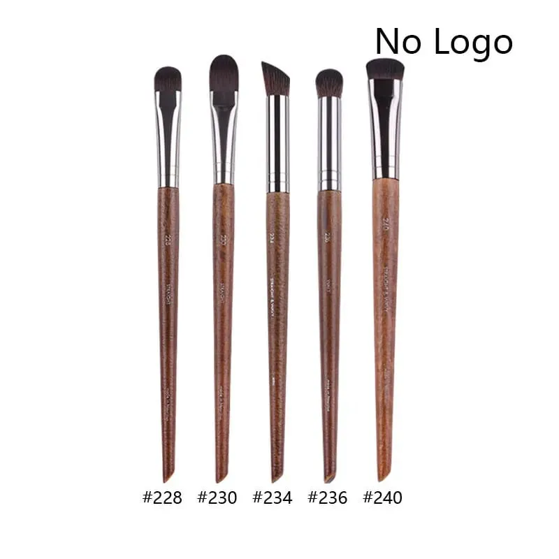 5pcs/set Natural Wood Eyeshadow Makeup Brushes Eye Detail Make Up Brush Concealer Crease Smudge Cosmetic tools Set Thin liner — image 29