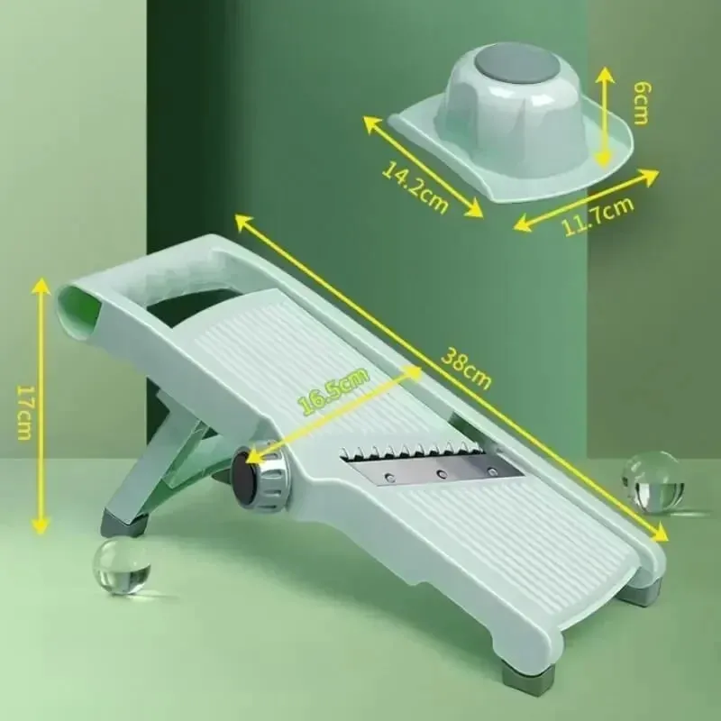 Multi-function na Vegetable Slicer Household Fruit And Vegetable Cutter Manual Adjustable Knob Lemon Potato Grater Mga Gadget sa Kusina