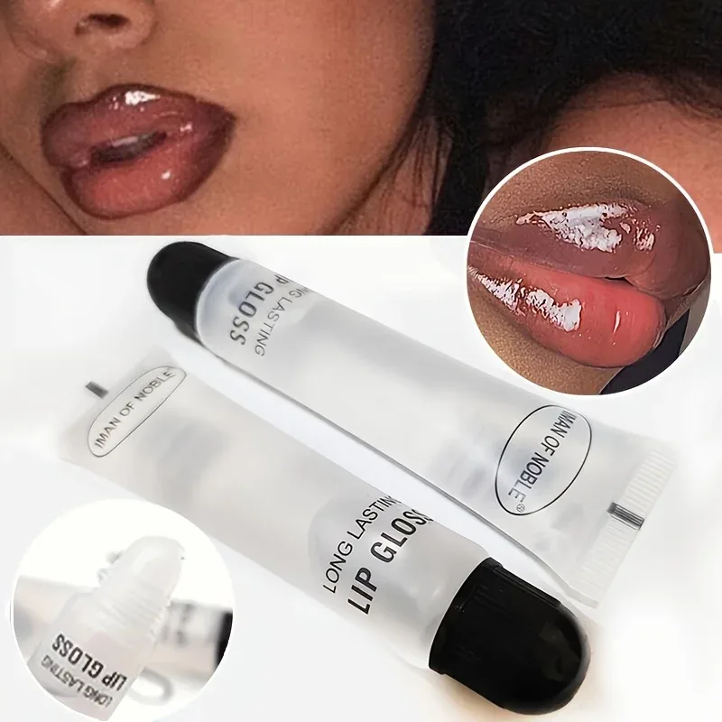 6pcs Glossy Finish Lip Gloss Moisturizing Cream for All Skin Types Non-Sticky Hydrating Lip Oil Long-Lasting Shine for Dry Li — image 2