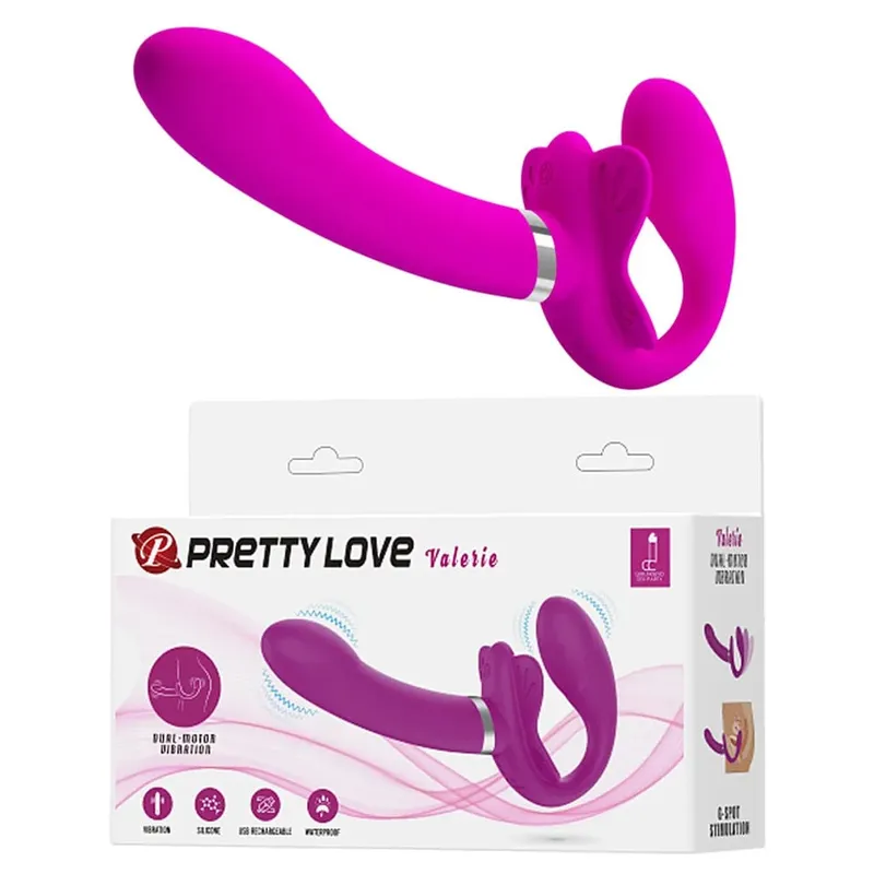 Double Penetration Strap-on Dildo Vibrators for Women Double-heads Vibrating Penis Lesbian Erotic Toys Sex Toys for Couples