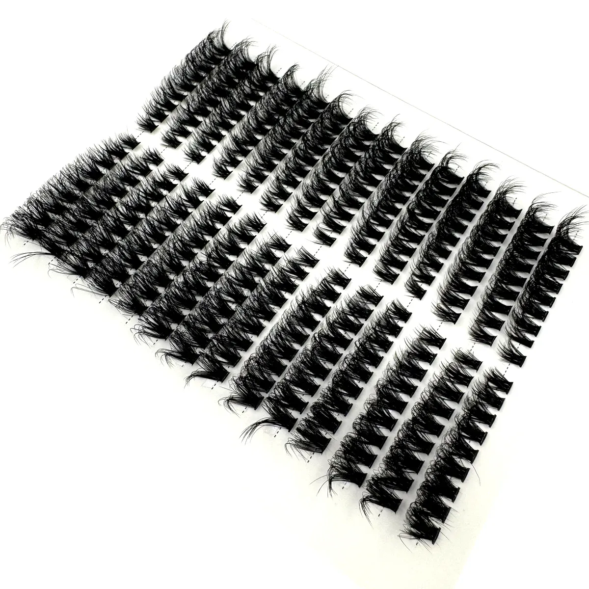Cat Eye Fluffy Effect Lash Single Clusters Left+Right Lash Extension 3D Wispy Natural Looking DIY Segmented Eyelash Extensions — image 5