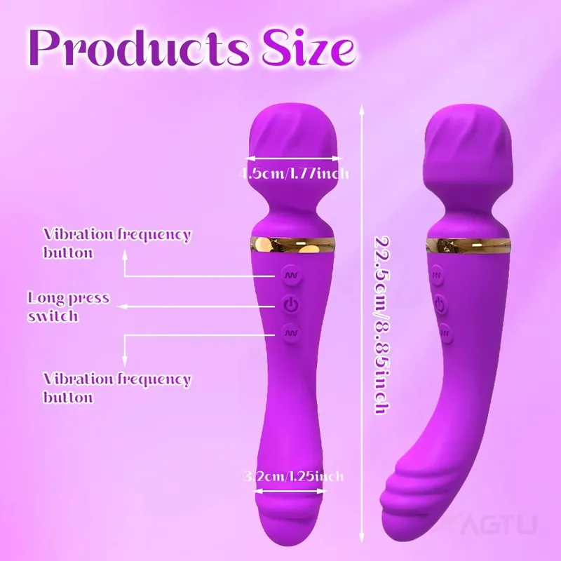 Powerful AV Vibrator for Women Nipple G spot Clitoris Stimulator Magic-Wand Dildo Female Masturbation Adult Sex Toys Fast Orgasm