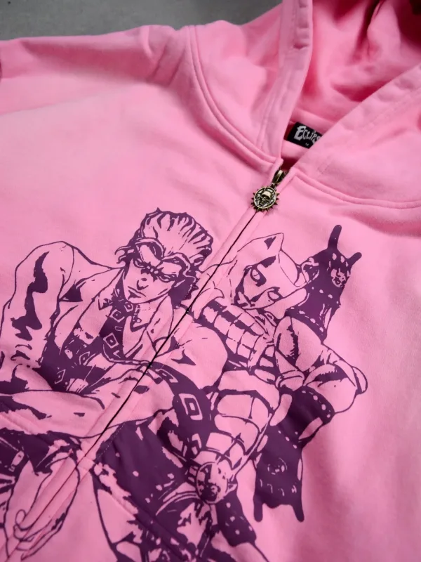 Harajuku Horror Face Hoodies Oversized Mens Womens Zipper Hoodie Hip Hop Couples Unisex Y2k Street Sweatshirt