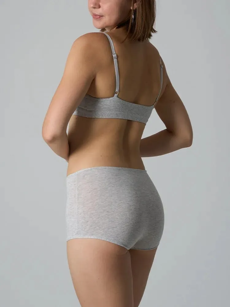 Bralette a chlapecké šortky bez kostic – sada dvoudílného žebrovaného úpletu bez vycpávky — image 4
