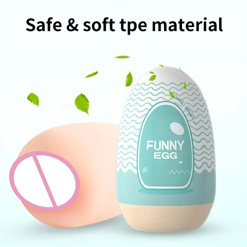 Mini Portable Masturbation Egg Cup Realistic Vagina Beginner Soft Masturbation Cup Penis Massager Stimulator Sex Toys for Man — image 2