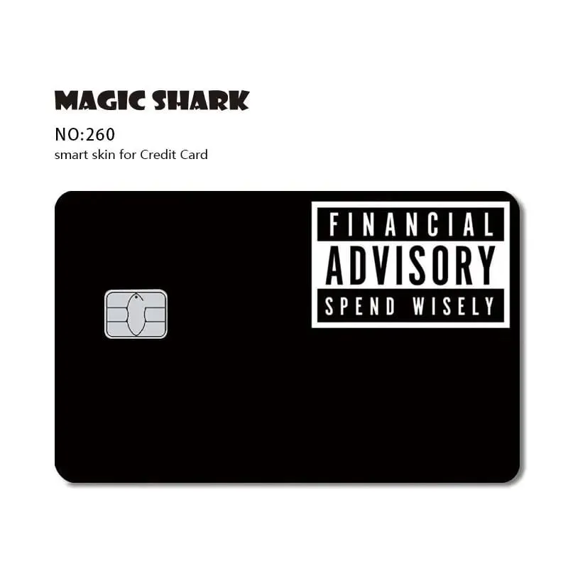 Magic Shark Dog Meme Hunter Snake Stonks 3M Matte PVC Front Sticker Film Cover Skin for Bank Debit Credit Card — image 26