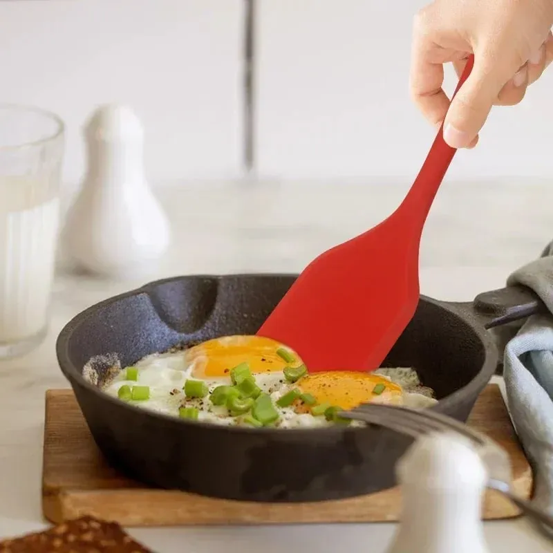 Malá 20,5 cm silikonová špachtle na vaření Hustá lopatka Smažená ryba Lopatka na omeletu Nepřilnavá špachtle Kuchyňské nástroje na vaření