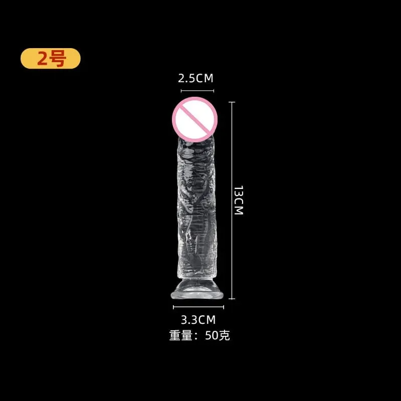 Realistické Dildo Jelly Přísavka na penis Dildo Big Dick Žena Masturbátor Klitorální Stimulátor Lesbické sexuální hračky pro ženy 7 velikostí — image 8