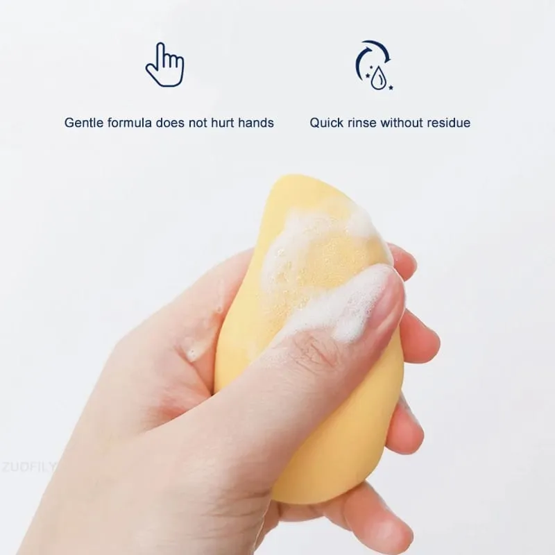 50/80/100ml Makeup Brushes Sponges Cleaning Liquid Make Up Egg Sponge Air Cushion Puff Makeup Tool Mild Transparent Gel Cleaner — image 2