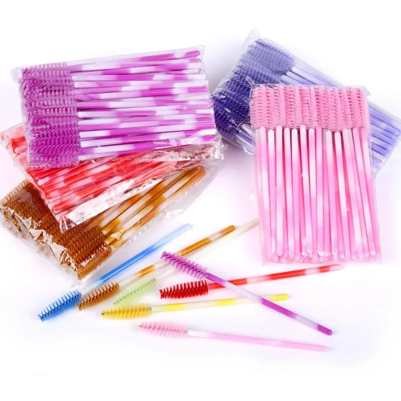50/100Pcs Makeup Brush Eyelash Eyebrow Brushes Comb Disposable Mascara Wand Eyelashes Extension Supplies Cosmetics Make Up Tools — image 5