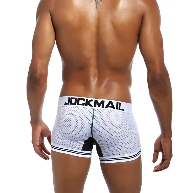 남자 팬티 Boxershorts 메쉬 나일론 남자 복서 남성 통기성 속옷 남자 팬티 복서 빠른 건조 스포츠 피트니스 — image 29