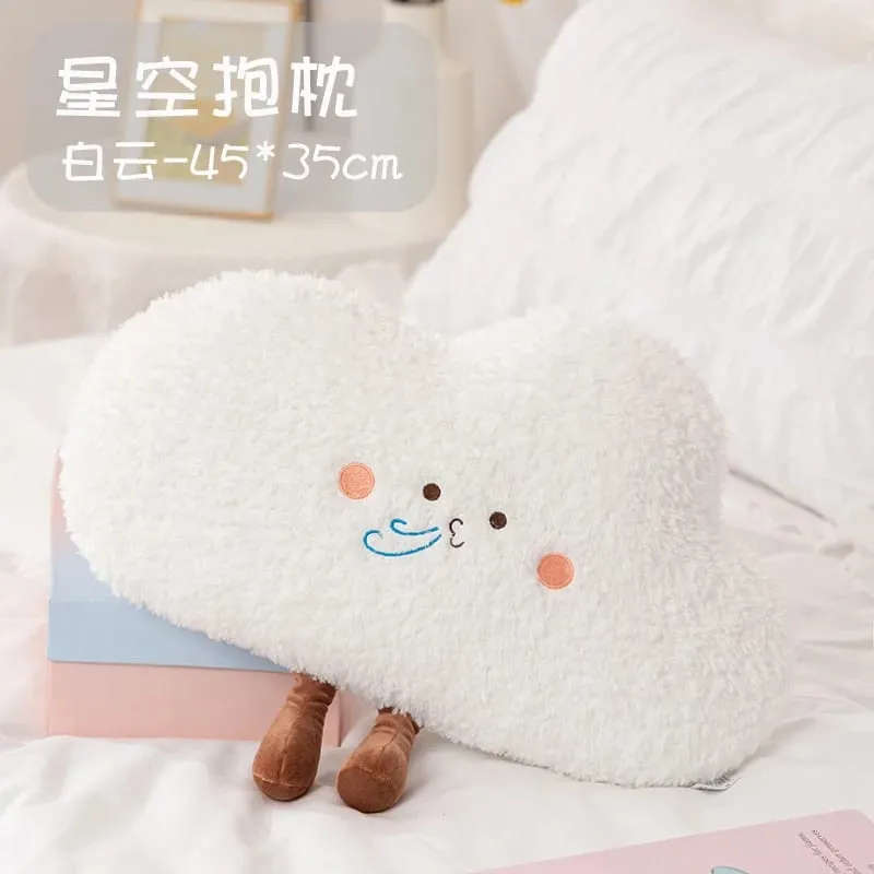 Soft Starry Sky Pillow Cute Rainbow Moon Star Plush Pillow Creative Sun Cloud Pillow Cushion Sleep Companion Pillow Home Decor — image 15