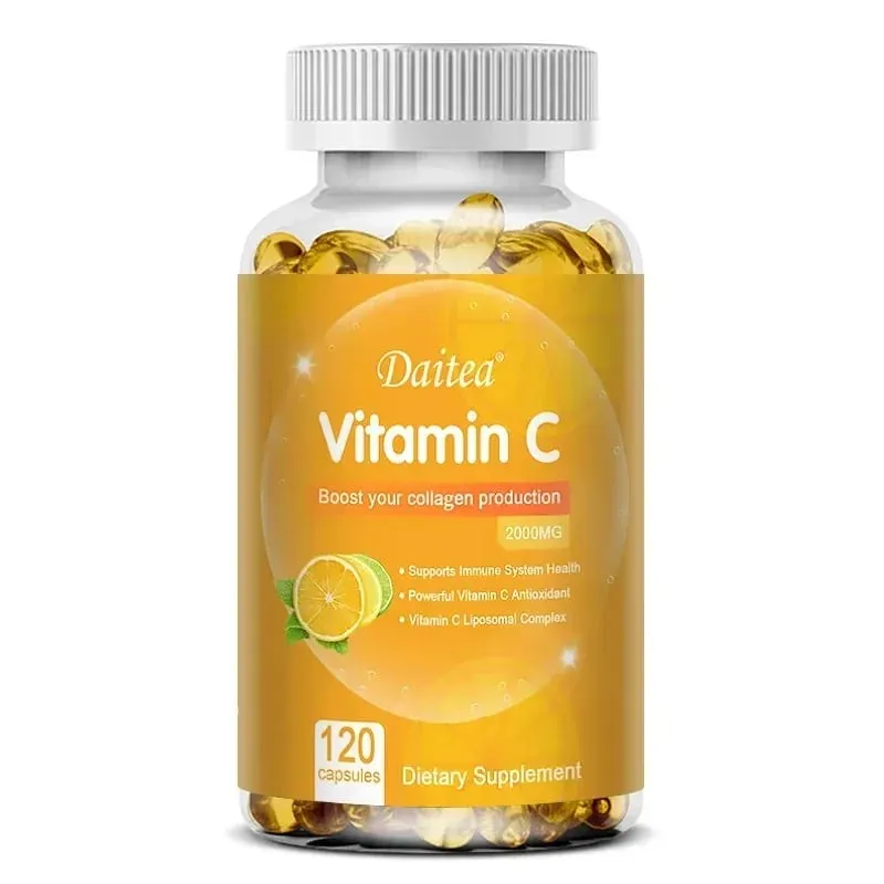 Vitamin C 2000 Mg Capsules Nutritional Supplements - Immunity Collagen Boosters and Antioxidants Skin Health Vitamin C — image 9