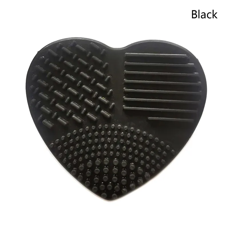 1pc Colorful Heart Shape Clean Make Up Brushes Wash Brush Silica Glove Scrubber Board Cosmetic Cleaning Tools For Makeup Brushe — image 12