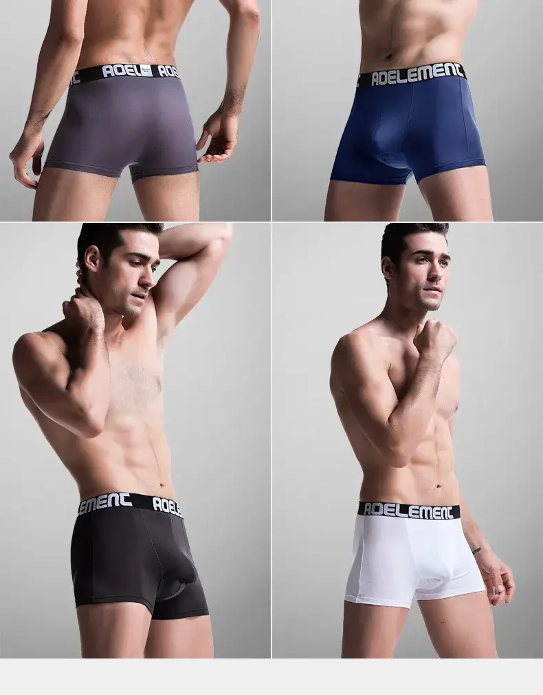 L-5XL tamanho grande masculino varicocele roupa interior suporte testículo escrotal bolsa dupla boxer cabo espermático separação de bala underpant — image 6