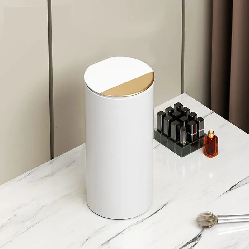 Cilindro de armazenamento de pincel de maquiagem, imprensa para abrir, elevador automático, tampa à prova de poeira, grande capacidade para lápis de sobrancelha e pincéis de maquiagem