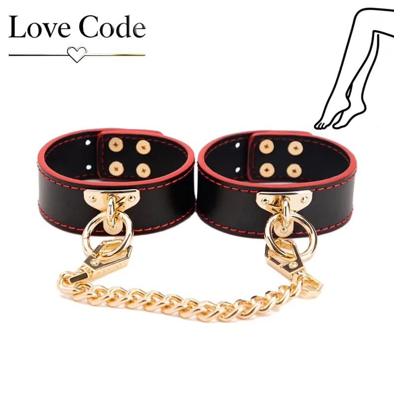 Genuine Leather BDSM Bondage Kits Sex Toys for Couples Handcuff Ankle Cuffs Collar Gag Hogtie Restraints SM Set Adult Love Games — image 17