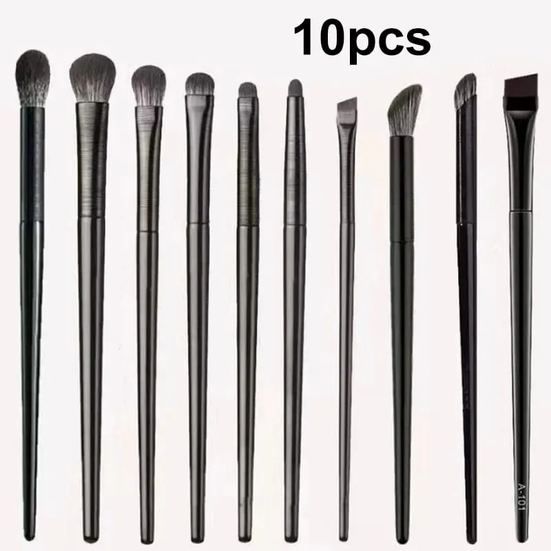 6pcs Black Eye Makeup Brushes Set Professional Contouring Eyeshadow Eyeliner Brush Portable Blending Facial Beauty Cosmetic Tool — image 8