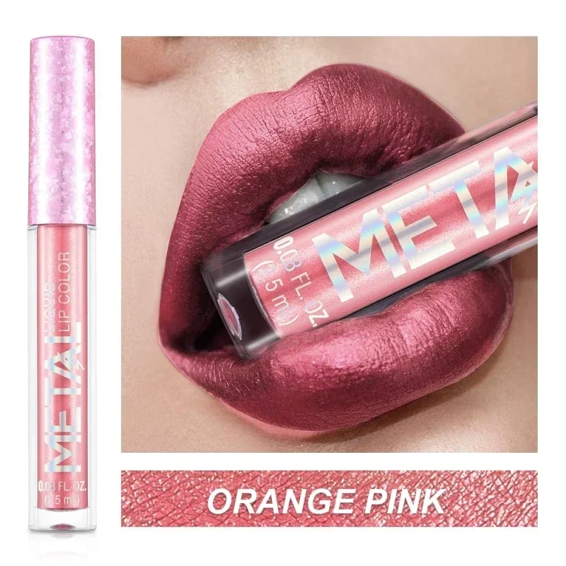 Metallic Matte Liquid Lipstick Waterproof Long Lasting Non-Stick Cup Matte Shimmer Glitter Lip Gloss Women Lips Makeup 12 Colors — image 15