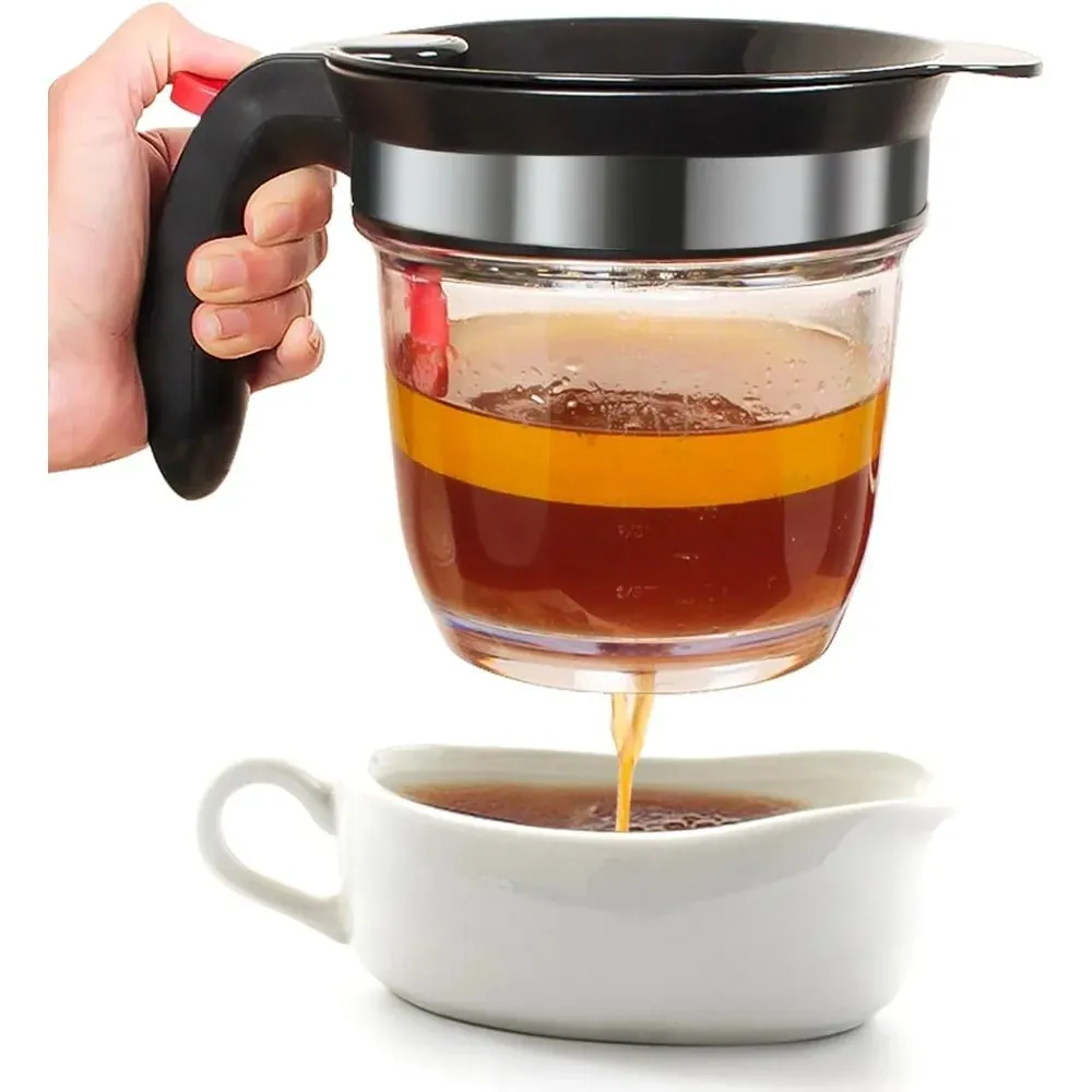 1pc Fat Separator Bottom for Mess-Free Straining Built-in Oil Strainer for Efficient Grease Separation Essential Kitchen Utensil — image 7