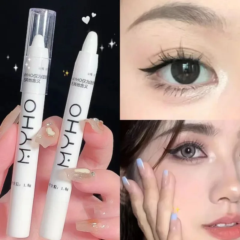 White Eyeliner Shiny Glitter Eyeshadow Stick Eyeliner Pen 13 Colors Matte Blue Purple Pink Eye Liner Makeup Brighten Silkworm — image 8