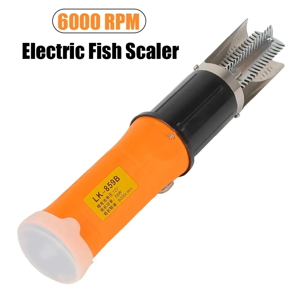 HOMEFISHSeafood Tools 6000 RPM Fish Scale Planer Fishing Scalers Scraper EU Plug Electric Fish Remover Cleaner — image 5