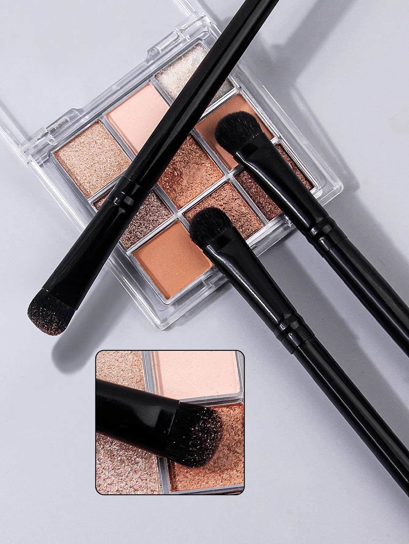 3PC Pro Eye Brush Set - Soft Blending & Packing Eye Shadow Brushes Skin-Friendly Daily Makeup Kit for Beginners — image 5