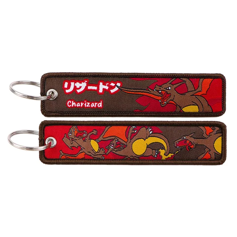 Japanese Anime Elf Monsters Keychain for Cars Backpack Key Holders Embroidery Keyrings Key Tag Jet Tag Accessories Gifts 1pcs — image 20