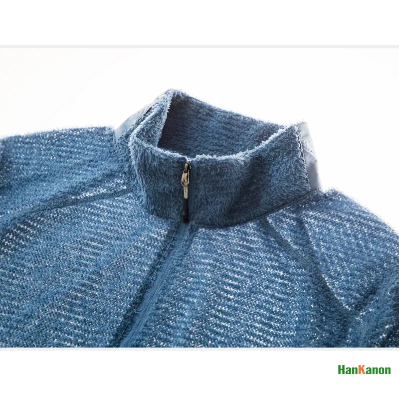 Sweatshirt met opstaande kraag en halve rits voor heren Veelzijdige luchtfleece-basislaag voor buiten kamperen wandelen fietsen — image 6