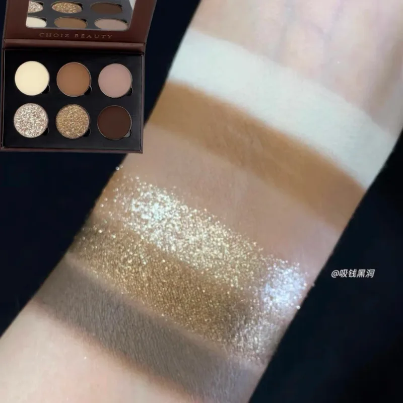 6 Color Eyeshadow Platte Green Matte Chameleon Shimmer Glitter High Pigmentated Eye Shadow Gothic Eyemakeup — image 10