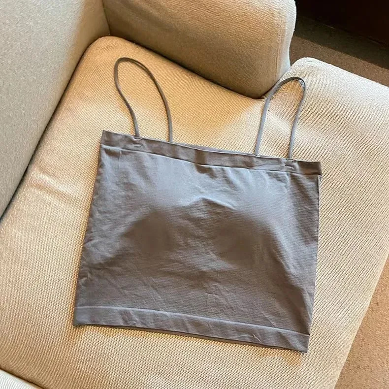 Base Layer Csole Women Summer Inner Wear with Chest Pad One oulder Design Unique Outerwear Beautiful Ba Tube Top — image 13