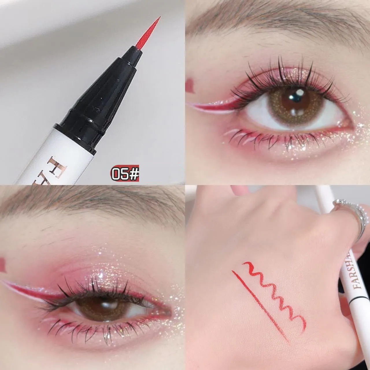 Αδιάβροχο στυλό ματιών 12 χρωμάτων Ultra-fine Tip Liquid eyeliner μακράς διαρκείας Eye Liner Quick-Dry Πολύχρωμο μακιγιάζ για Cosplay