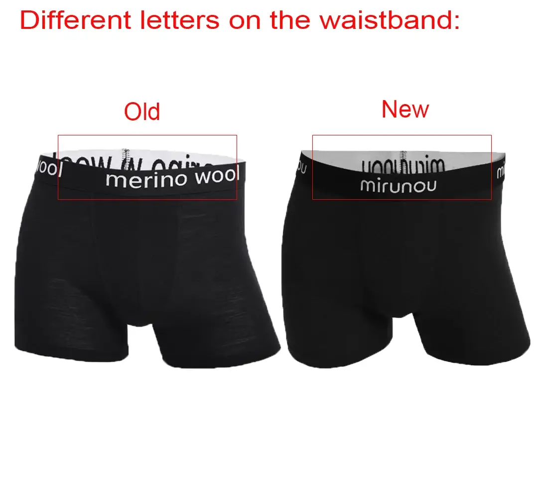 100% Merino Wool Boxer Briefs Men Merino Wool Underwear Boxer Shorts Everyday Soft Breathable Anti-Odor Sports Fitness Boxers