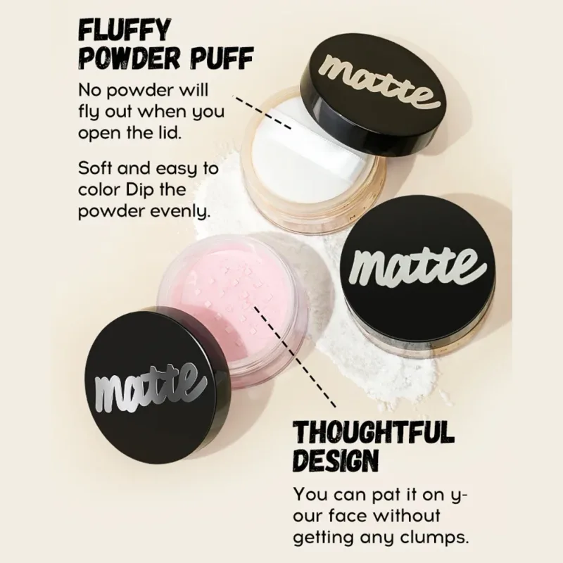 All in One Face Makeup Set Liquid Foundation Powder Primer and Egg for Long Lasting Matte Finish
