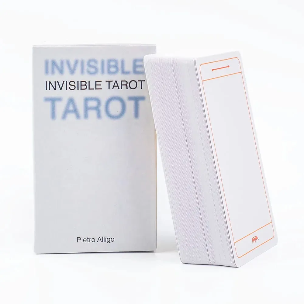 Invisible Tarot 78 tomme kort Lav dit eget tarotkort 10,3*6 cm Øv dig i din vision om det usynlige til familiefesten — image 2