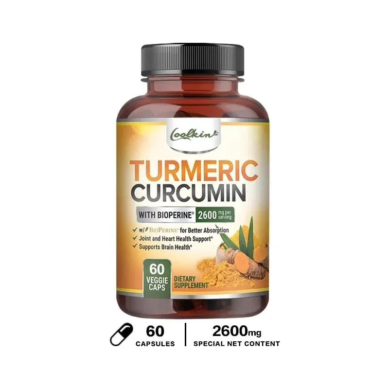 Triple Strength Turmeric Capsules with BioPerine 95% Curcumin Complex Supplement