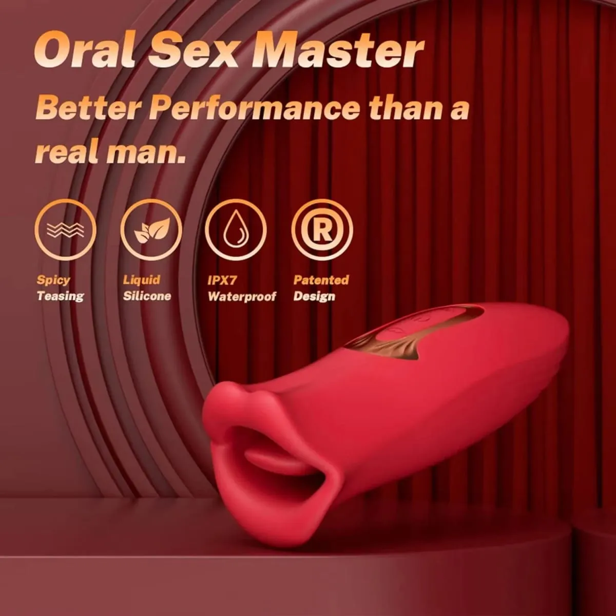 G-Punkt-Vibrator für Damen, Dildo, Zungenlecken, Saugen, Nippel- und Klitoris-Stimulator für weibliche Masturbation, echtes Gefühl, Silikon, für Erwachsene