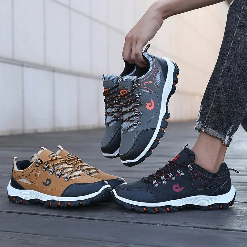 Hiking Boots Men's Black Sneakers Waterproof and Durable Mountaineering Shoes Vulcanized Shoes for Men Size 39 48 Elegant Shoes — image 6