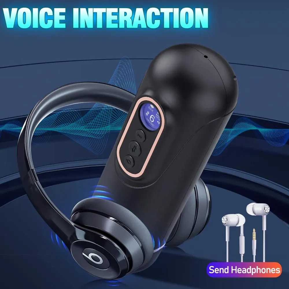 Sucção telescópica automática masturbador masculino vibratório aquecimento inteligente voz sexy fone de ouvido bolso buceta brinquedo sexual para homem — image 6