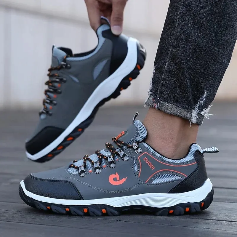 Hiking Boots Men's Black Sneakers Waterproof and Durable Mountaineering Shoes Vulcanized Shoes for Men Size 39 48 Elegant Shoes — image 2